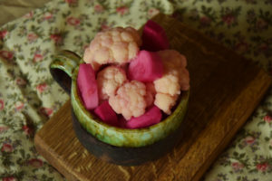 kiszony różowy kalafior